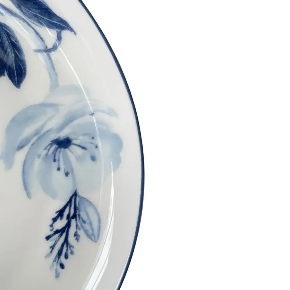 MIKASA Darcy Blue & White Floral Bone China 9